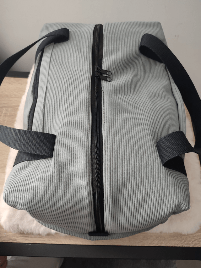 Sac de voyage gris souris 