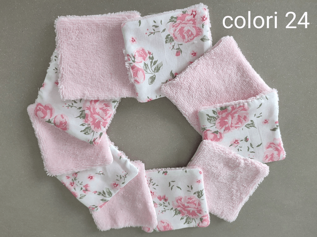 Lot de 10 lingettes lavables 