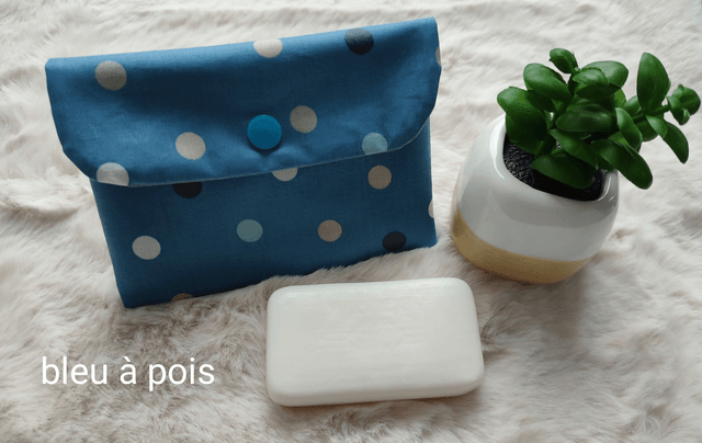 Pochette à savon ou shampooing solide 