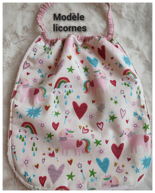 Bavoir maternelle plusieurs coloris