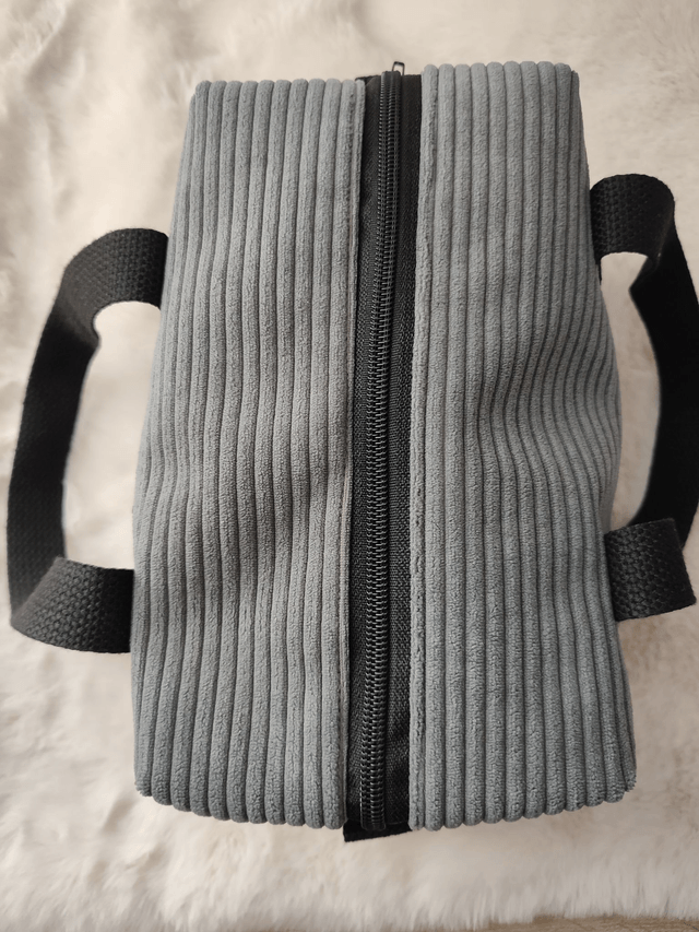 trousse de toilette gris anthracite