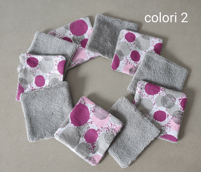 Lot de 10 lingettes lavables 