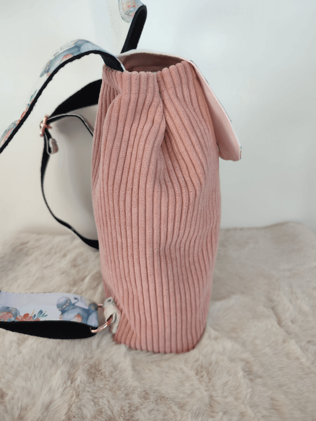 Sac à dos enfant personnalisable thème Eléphants 