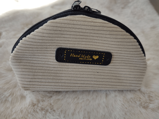 Porte monnaie beige